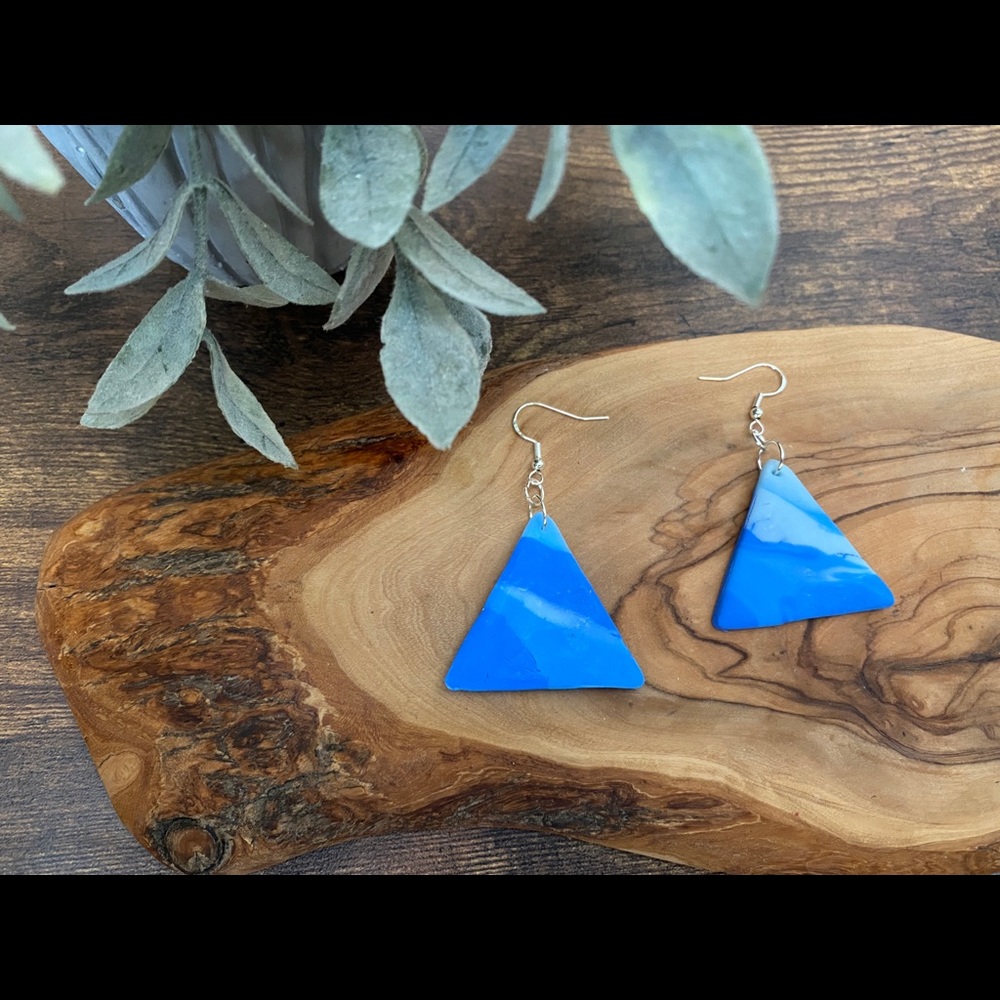 Handmade Clay Earrings - Fire & Ice Series - Picture 14 of 16